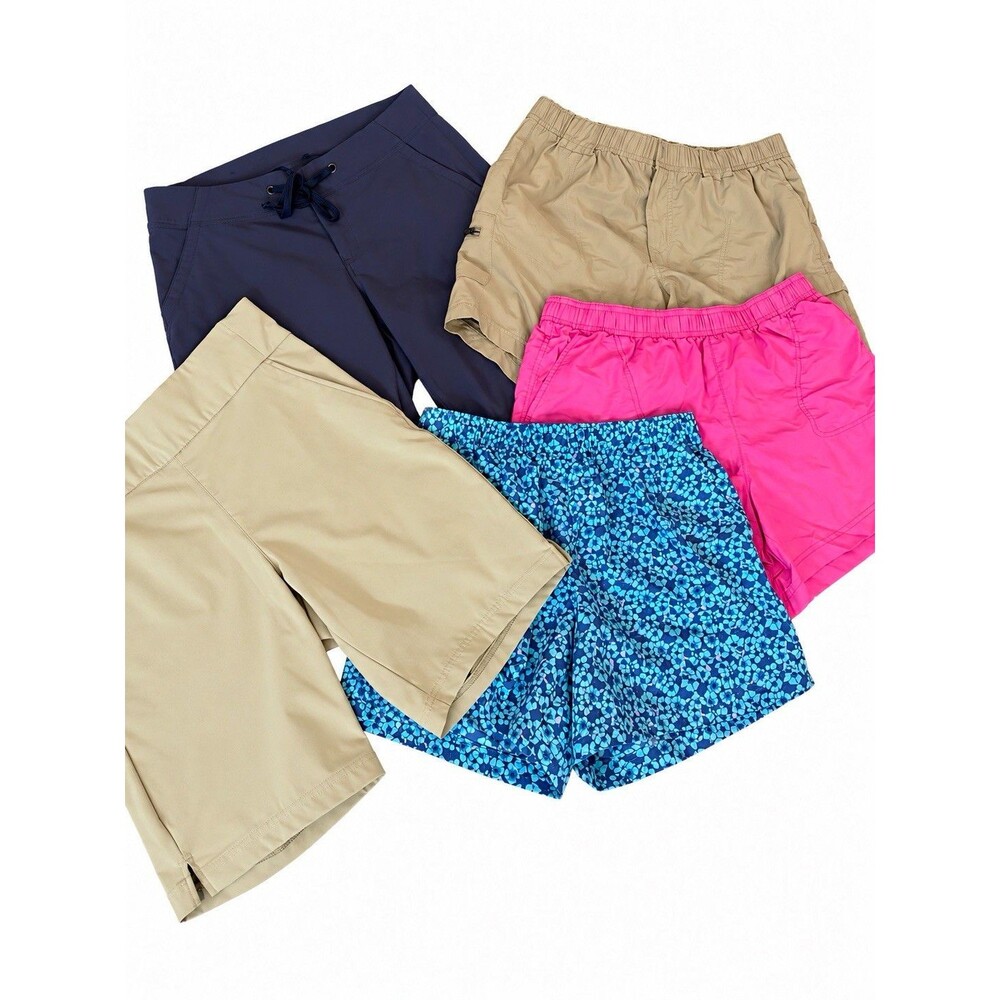 Columbia Athleisure Womens Lot of 5 Shorts Drawstring Elastic Waist M L